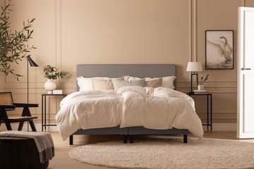 Scarlett Knappet gavl 120 - Grå - Møbler - Senger - Sengetilbehør - Sengegavl