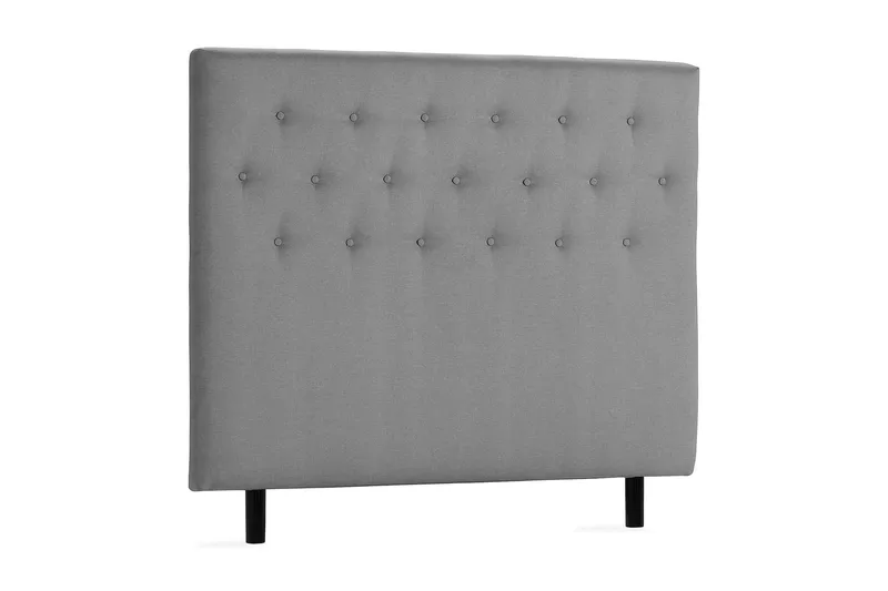 Scarlett Knappet gavl 120 - Grå - Møbler - Senger - Sengetilbehør - Sengegavl