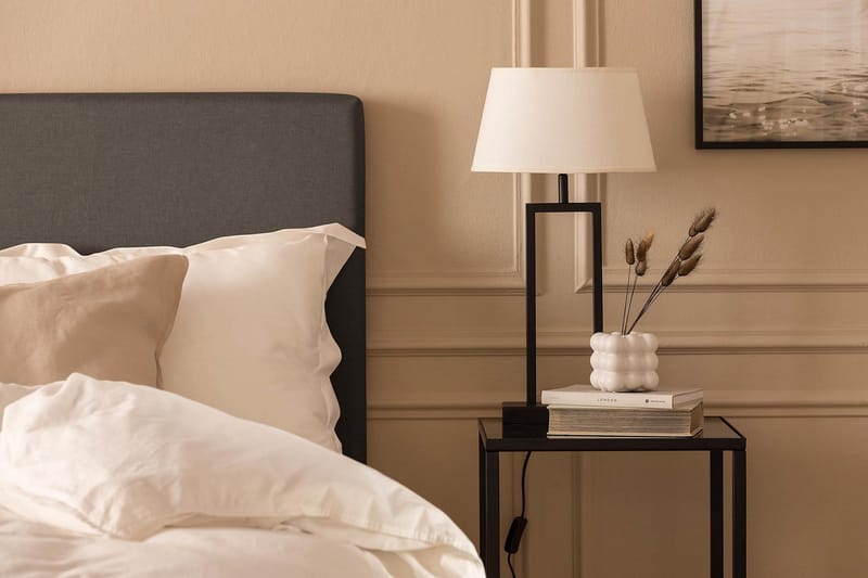 Scarlett Knappet gavl 120 - Mørkegrå - Møbler - Senger - Sengetilbehør - Sengegavl