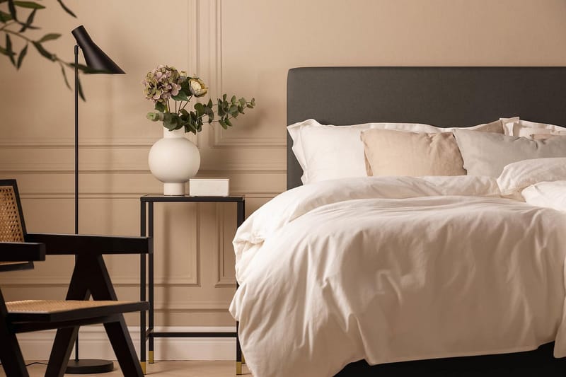 Scarlett Knappet gavl 120 - Mørkegrå - Møbler - Senger - Sengetilbehør - Sengegavl