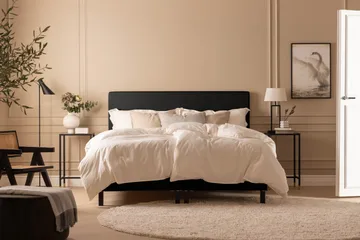 Scarlett Knappet gavl 90 - Svart - Møbler - Senger - Sengetilbehør - Sengegavl