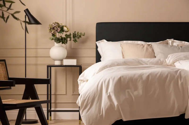 Scarlett Knappet gavl 90 - Svart - Møbler - Senger - Sengetilbehør - Sengegavl