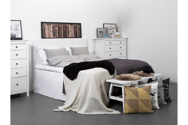 Sengegavl Avril Vit - 180 cm - Møbler - Senger - Sengetilbehør - Sengegavl