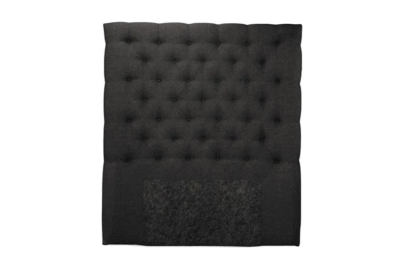 Sengegavl Boxford Høy 140 cm, Mørkegrå