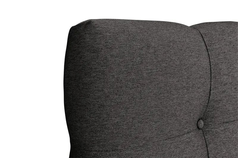 Sengegavl Boxford med Knapper 90 cm - Mørkegrå - Møbler - Senger - Sengetilbehør - Sengegavl