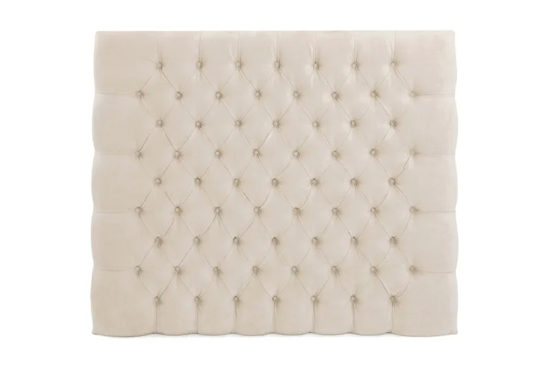 Sengegavl Celine 105 cm Fløyel, Beige