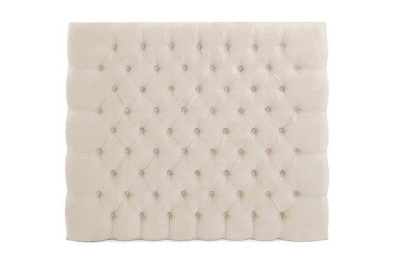 Sengegavl Celine 105 cm Fløyel, Beige