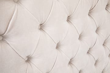 Sengegavl Celine 120 cm Fløyel - Beige - Møbler - Senger - Sengetilbehør - Sengegavl