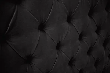 Sengegavl Celine 140 cm Fløyel - Svart - Møbler - Senger - Sengetilbehør - Sengegavl