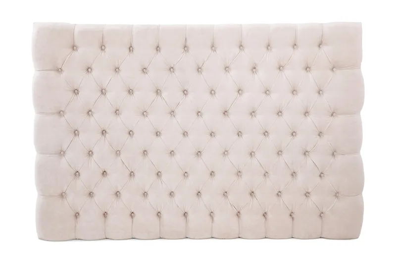 Sengegavl Celine 160 cm Fløyel, Beige