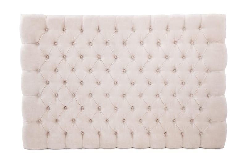 Sengegavl Celine 160 cm Fløyel, Beige