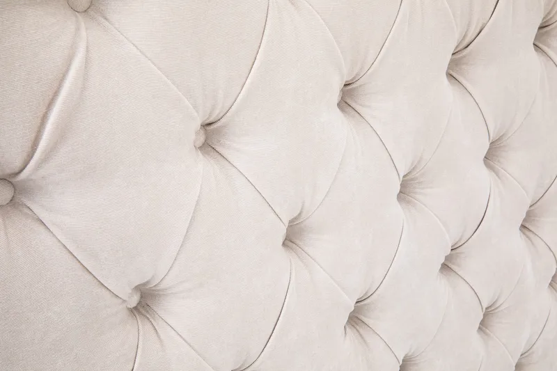 Sengegavl Celine 160 cm Fløyel - Beige - Møbler - Senger - Sengetilbehør - Sengegavl