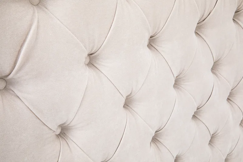 Sengegavl Celine 160 cm Fløyel - Beige - Møbler - Senger - Sengetilbehør - Sengegavl