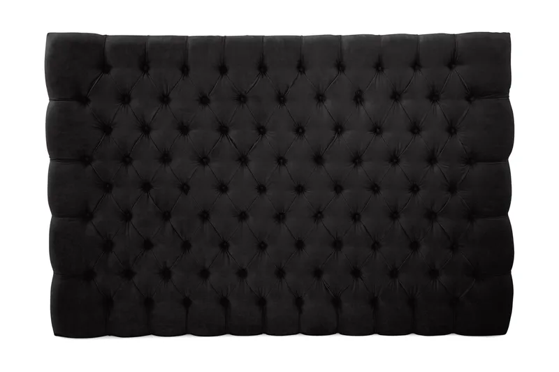 Sengegavl Celine 160 cm Fløyel, Svart