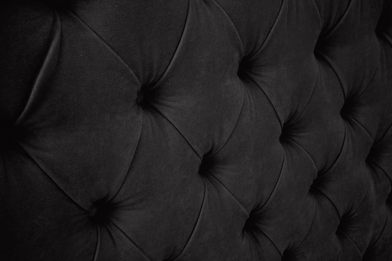 Sengegavl Celine 180 cm Fløyel - Svart - Møbler - Senger - Sengetilbehør - Sengegavl