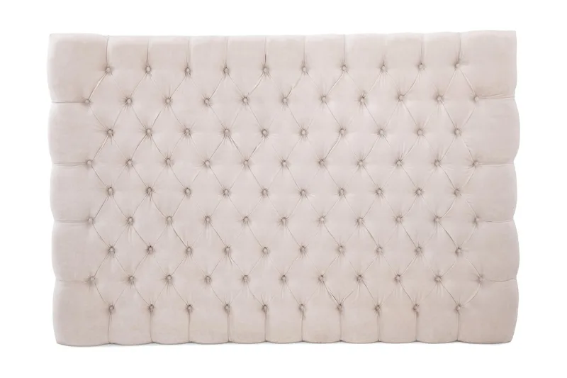 Sengegavl Celine 210 cm Fløyel, Beige