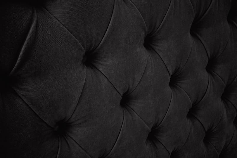 Sengegavl Celine 210 cm Fløyel - Svart - Møbler - Senger - Sengetilbehør - Sengegavl