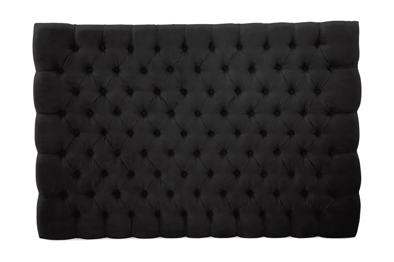 Sengegavl Celine 210 cm Fløyel, Svart