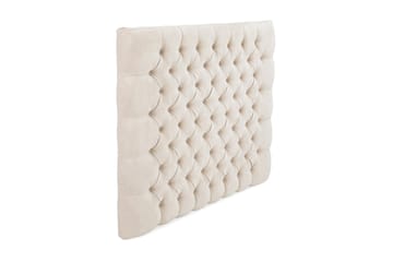 Sengegavl Celine 90 cm Fløyel - Beige - Møbler - Senger - Sengetilbehør - Sengegavl