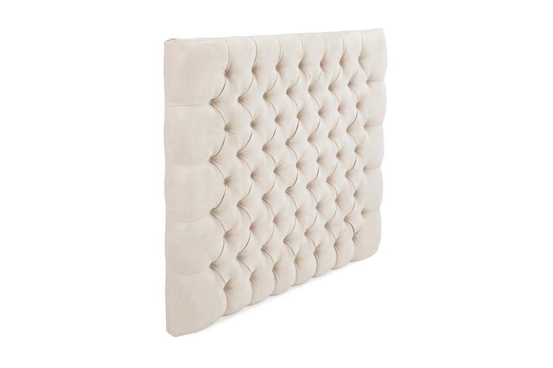 Sengegavl Celine 90 cm Fløyel - Beige - Møbler - Senger - Sengetilbehør - Sengegavl