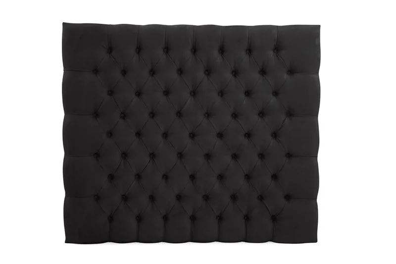 Sengegavl Celine 90 cm Fløyel, Svart