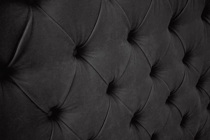 Sengegavl Celine 90 cm Fløyel - Svart - Møbler - Senger - Sengetilbehør - Sengegavl