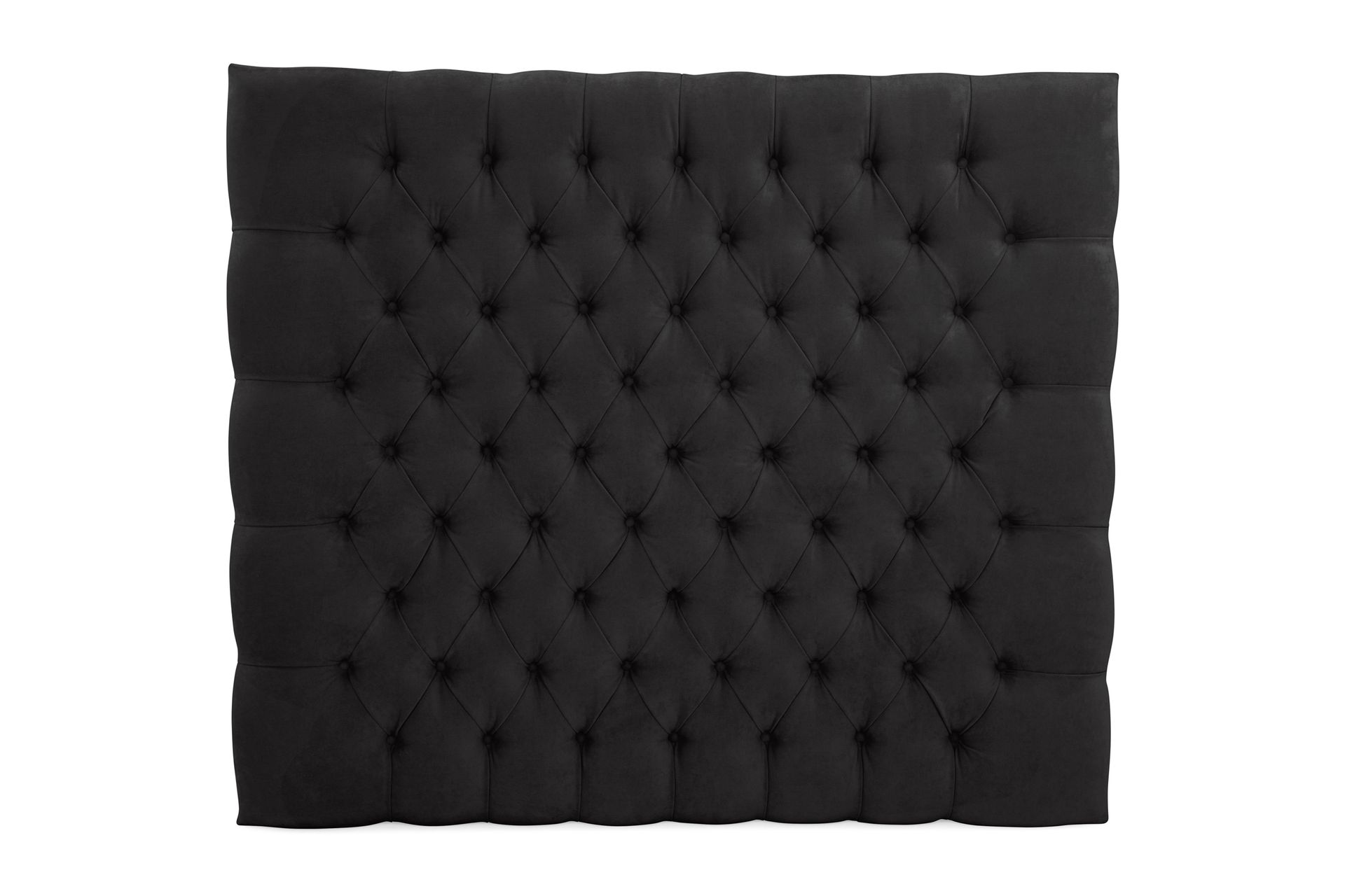 Sengegavl Estelle 105 cm Fløyel - Svart - Møbler - Senger - Sengetilbehør - Sengegavl