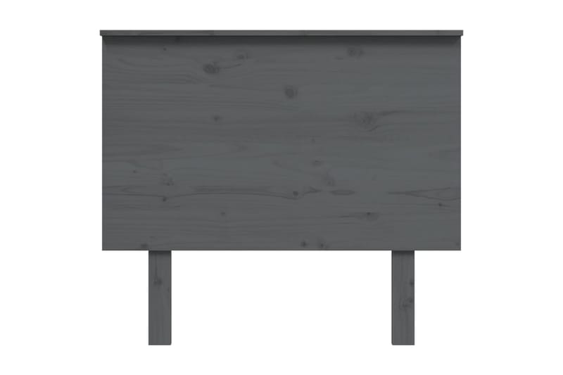 Sengegavl grå 94x6x82,5 cm heltre furu - Grå - Sengegavl