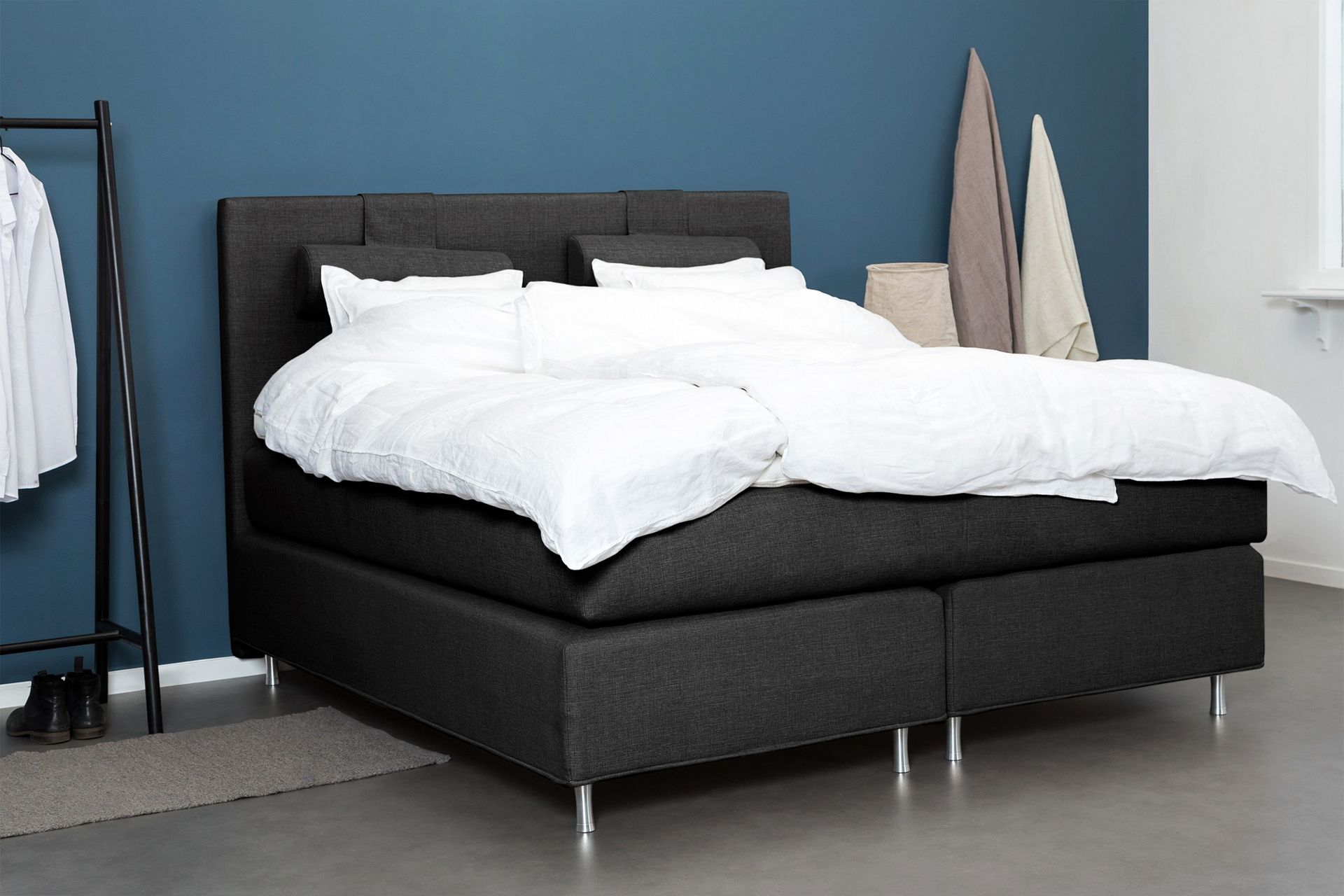 Sengegavl Ingvar Mørkgrå - 160 cm - Møbler - Senger - Sengetilbehør - Sengegavl