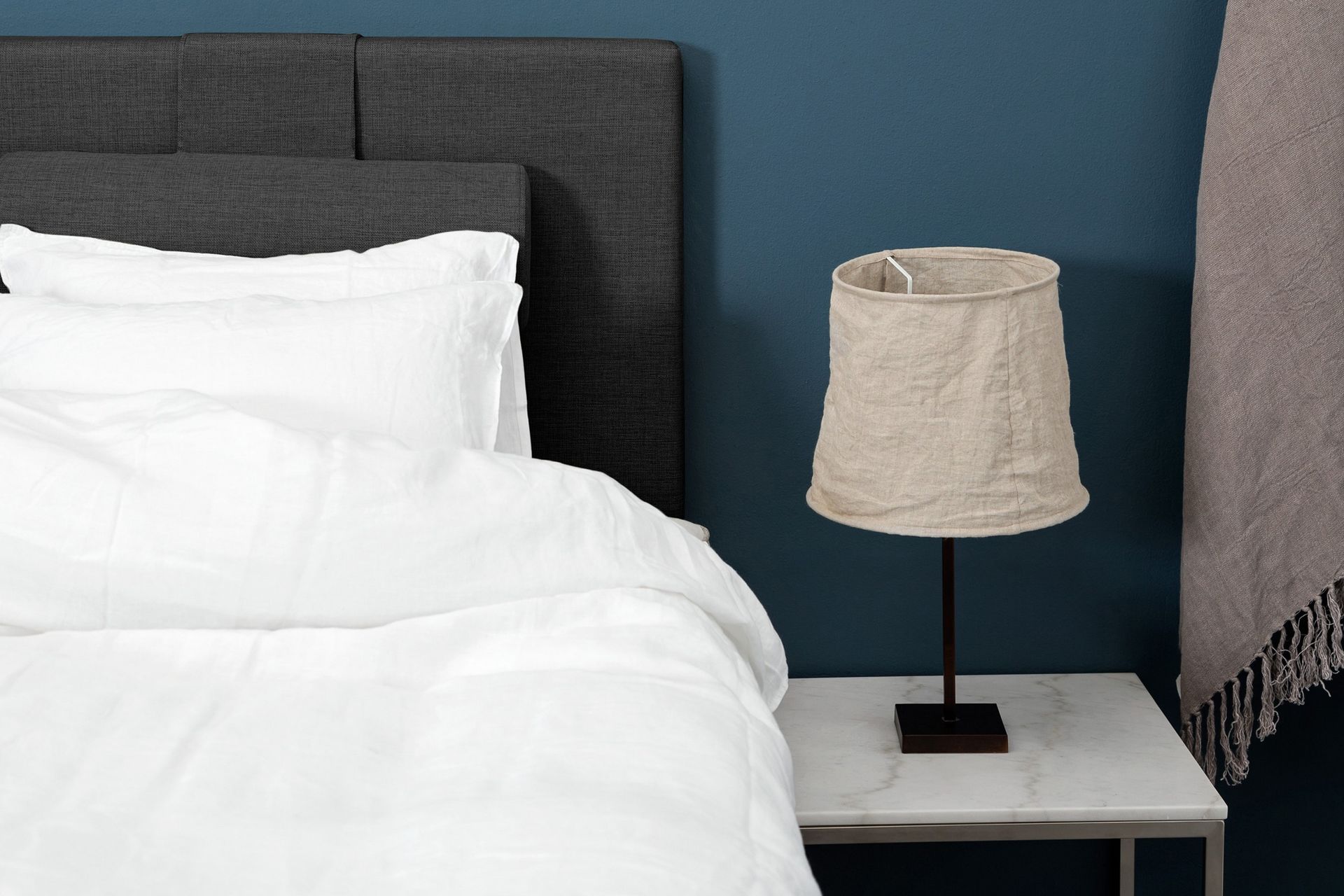 Sengegavl Ingvar Mørkgrå - 160 cm - Møbler - Senger - Sengetilbehør - Sengegavl