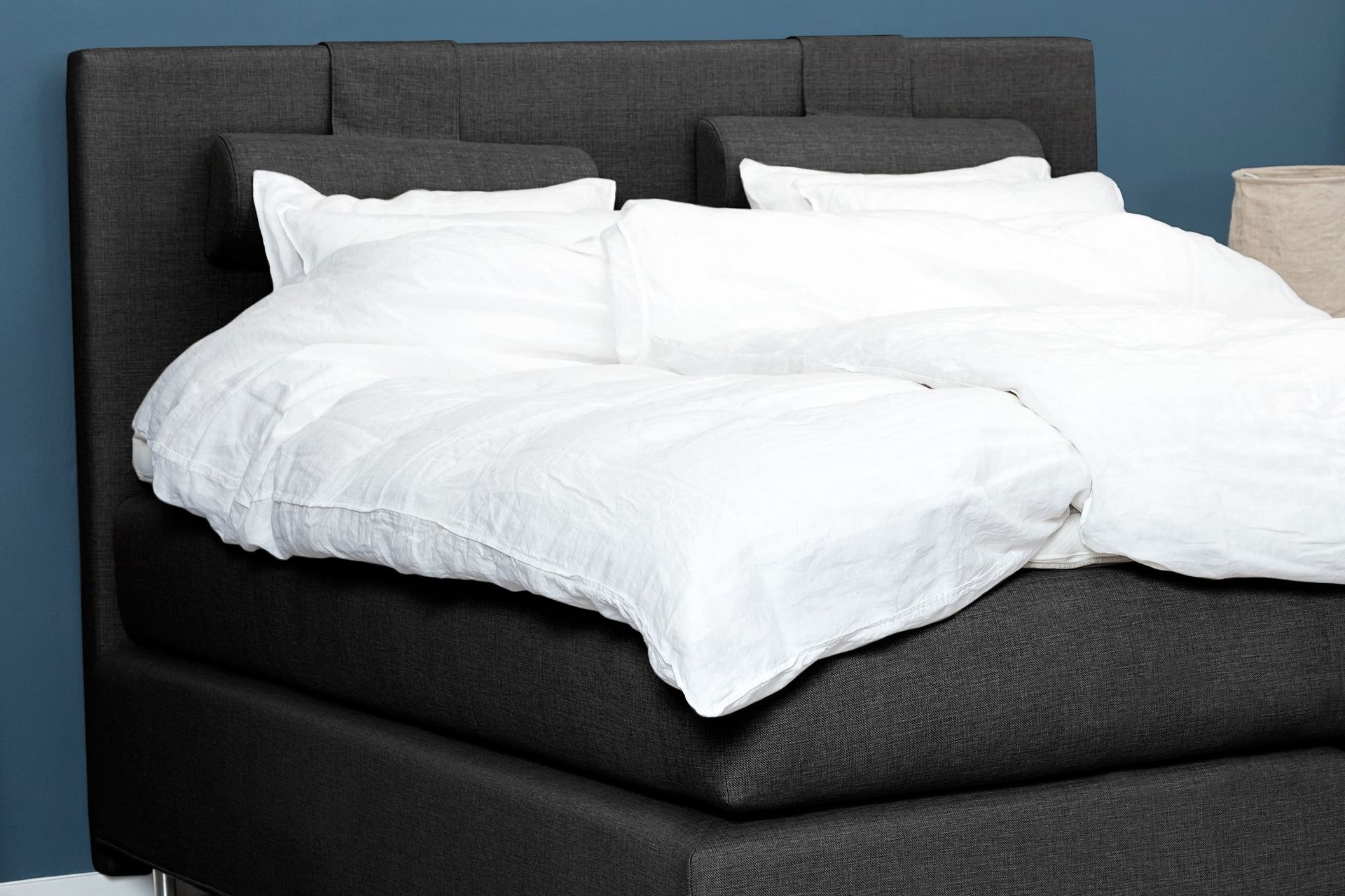 Sengegavl Ingvar Mørkgrå - 160 cm - Møbler - Senger - Sengetilbehør - Sengegavl