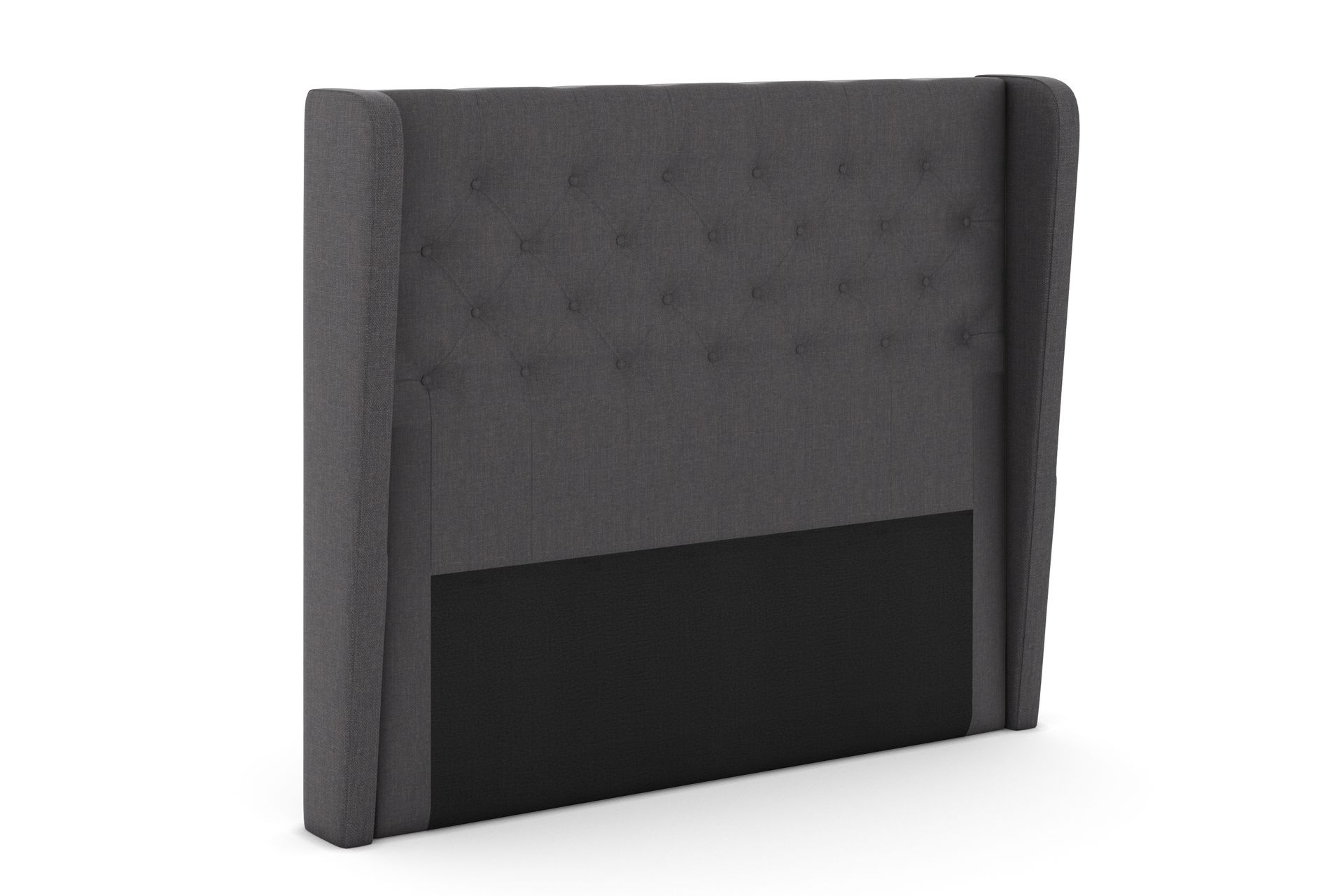 Sengegavl med Sider Choice 140 cm - Mørkegrå - Møbler - Senger - Sengetilbehør - Sengegavl