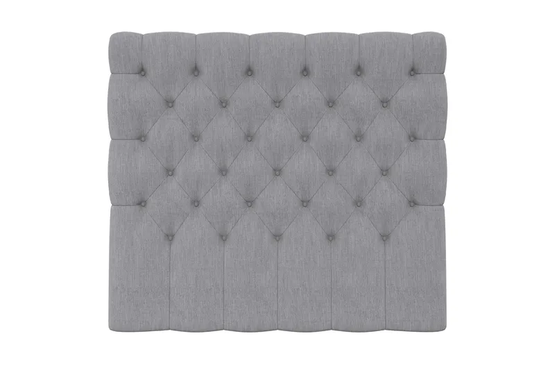 Sengegavl Roma/Romance 120 cm Dypstiftet, Lysegrå