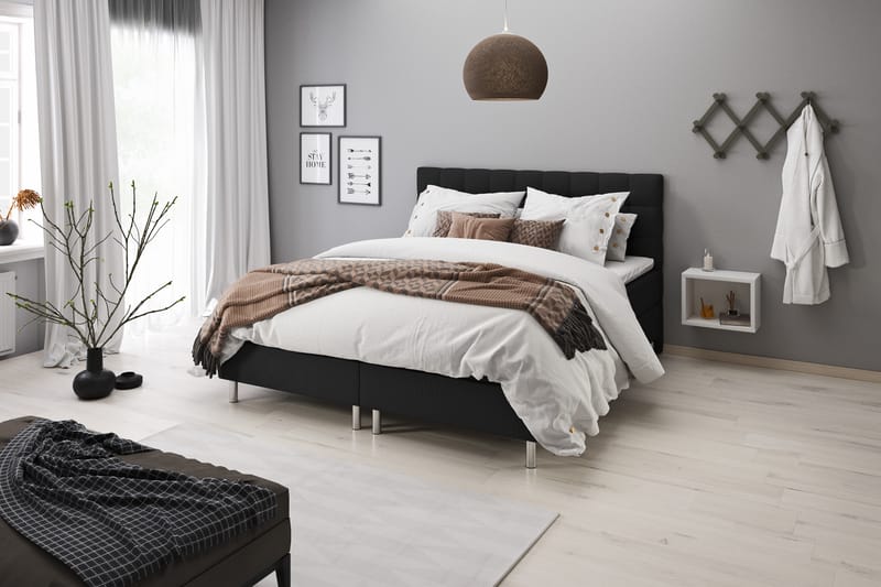 Sengegavl Suset 90 cm - Svart - Møbler - Senger - Sengetilbehør - Sengegavl