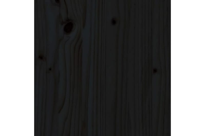 Sengegavl svart 105,5x4x100 cm heltre furu - Svart - Sengegavl
