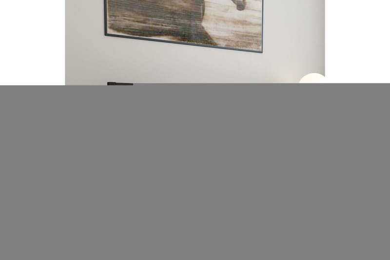Sengegavl svart 145,5x4x100 cm heltre furu - Svart - Sengegavl