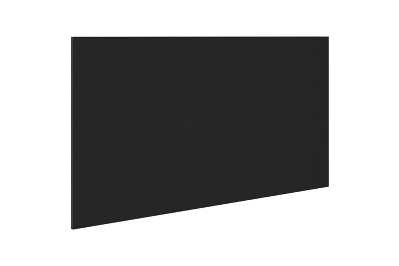 Sengegavl svart 160x1,5x80 cm konstruert tre - Svart - Sengegavl