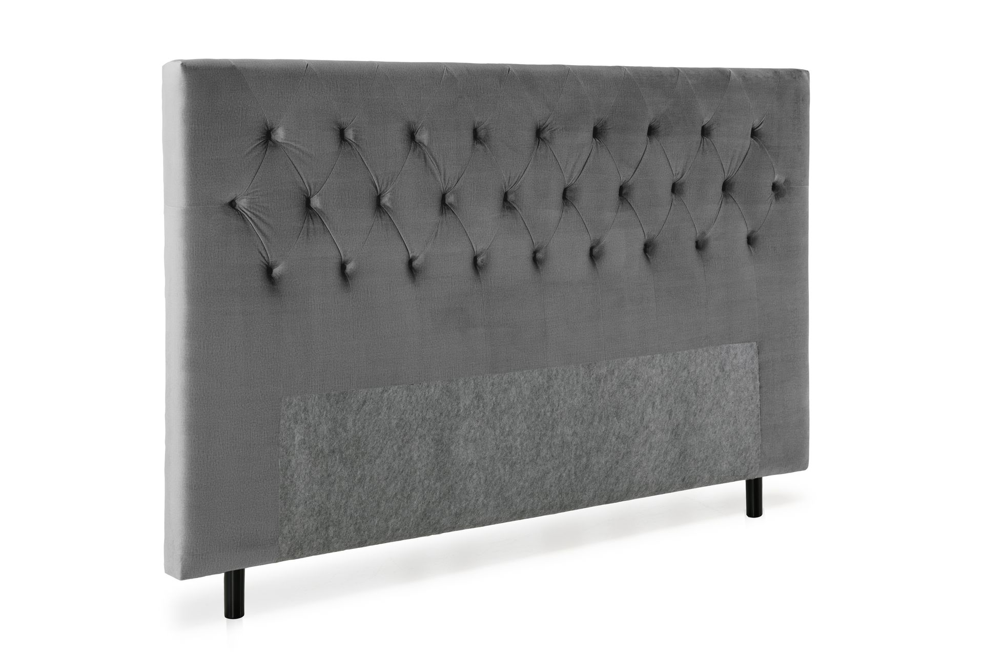 Sengegavl Torsö 210 - Mørkegrå Fløyel - Møbler - Senger - Sengetilbehør - Sengegavl