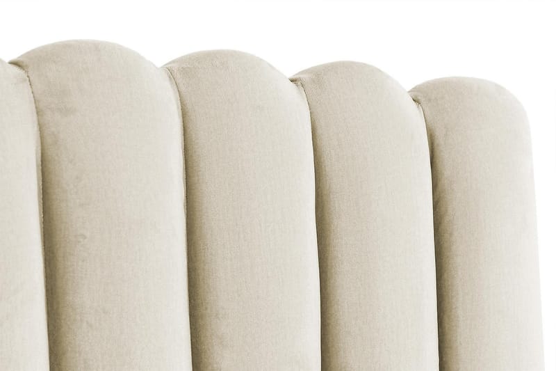 Sengegavl Zehner 180 cm - Beige|Fløyel - Møbler - Senger - Sengetilbehør - Sengegavl