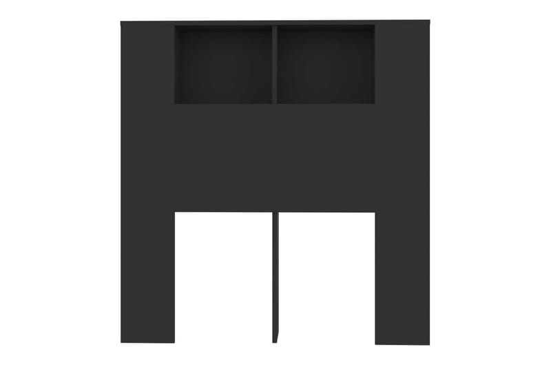 Sengegavlskap svart 100x18,5x104,5 cm - Svart - Sengegavl