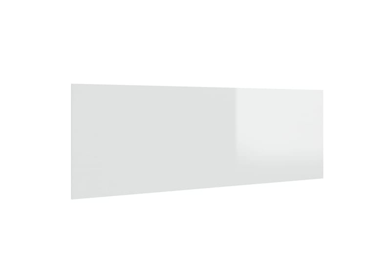 Vegghengt sengegavl høyglans hvit 240x1,5x80 cm konstruert t - Hvit - Sengegavl