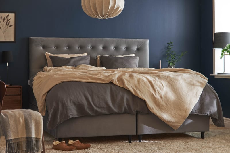 Wall Sengegavl 181x61 cm - Grå - Møbler - Senger - Sengetilbehør - Sengegavl