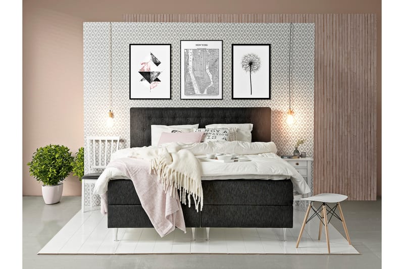 Wynne Sengegavl 160 cm - Svart - Møbler - Senger - Sengetilbehør - Sengegavl