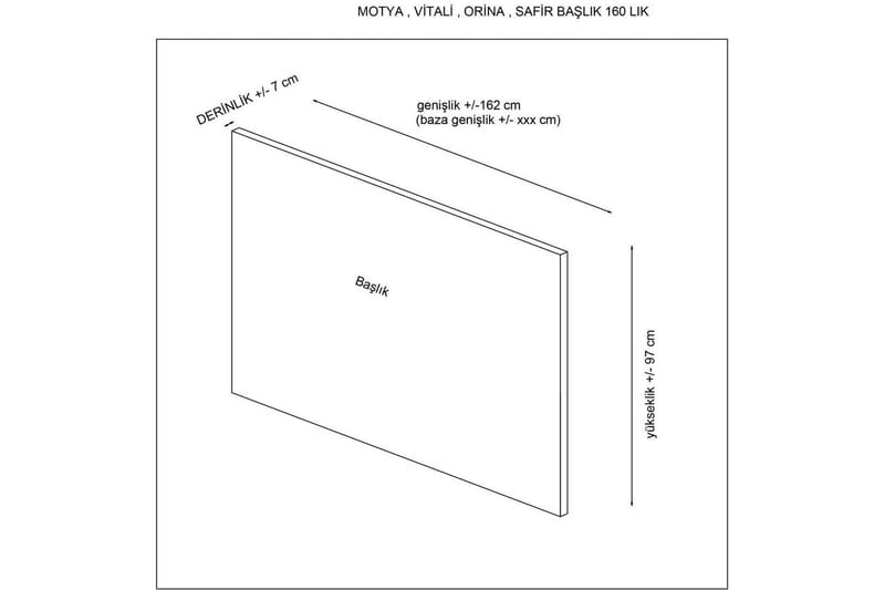 Sonyi Sengegavl 97 cm - Antrasitt - Møbler - Senger - Sengetilbehør - Sengegavl