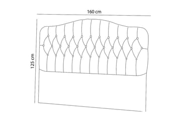 Subato Sengegavl 160 cm - Grå - Møbler - Senger - Sengetilbehør - Sengegavl