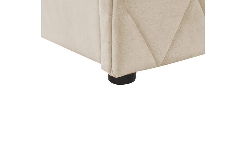 Sengramme og sengestamme Seng med oppbevaring Rochefort Beige 160x200 - Møbler - Senger - Senger med oppbevaring