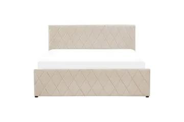 Sengramme og sengestamme Seng med oppbevaring Rochefort Beige 160x200 - Møbler - Senger - Senger med oppbevaring