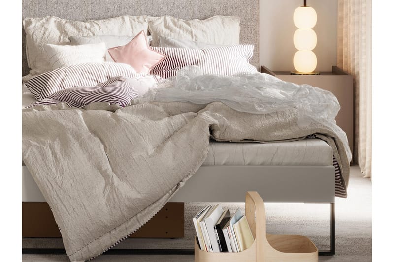 Sigmana Møbelsett For Soverom - Lys Grå/Beige - Møbler - Senger - Møbelsett til soverom