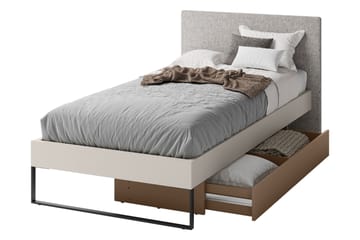 Sigmana Møbelsett For Soverom - Lys Grå/Beige - Møbler - Senger - Møbelsett til soverom