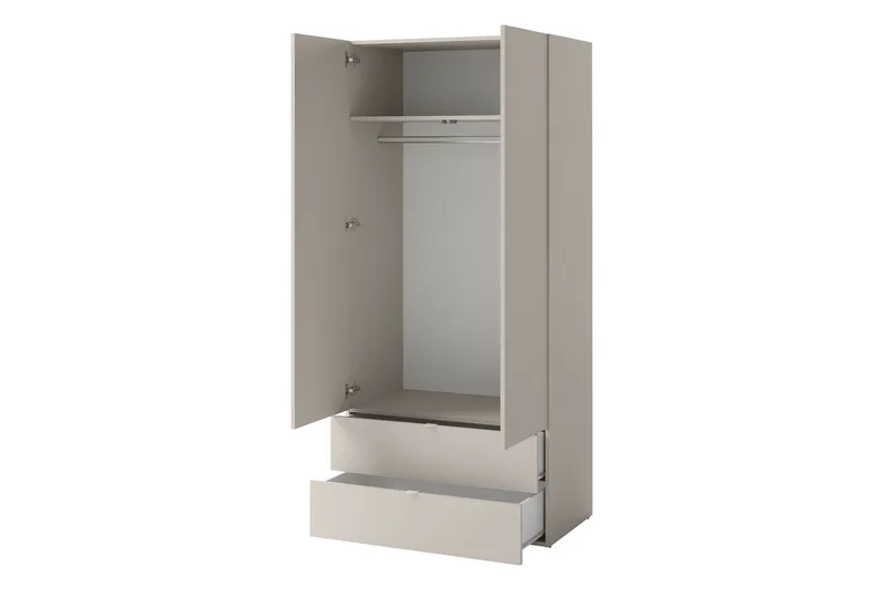 Sigmana Møbelsett For Soverom - Lys Grå/Beige - Møbler - Senger - Møbelsett til soverom